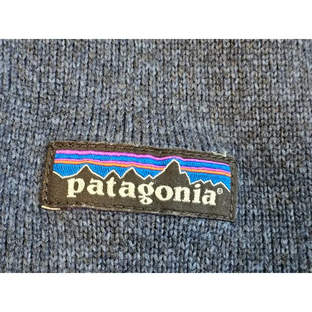 Patagonia Better Sweater 1/4 Zip Fleece Pullover Men's L Blue Atkins Investment